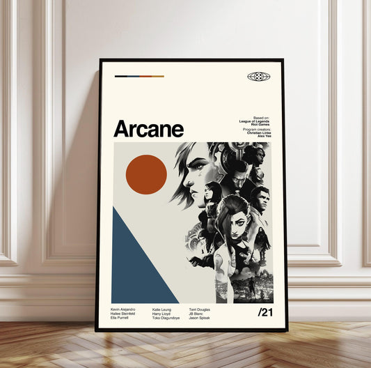 Arcane Poster - Movie Poster - Midcentury Modern Art - Minimalist Print - Retro Poster - Vintage Print Art - Wall Art - Gifts for him