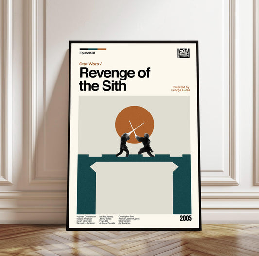 Star Wars: Revenge of the Sith - Midcentury Modern Movie Poster