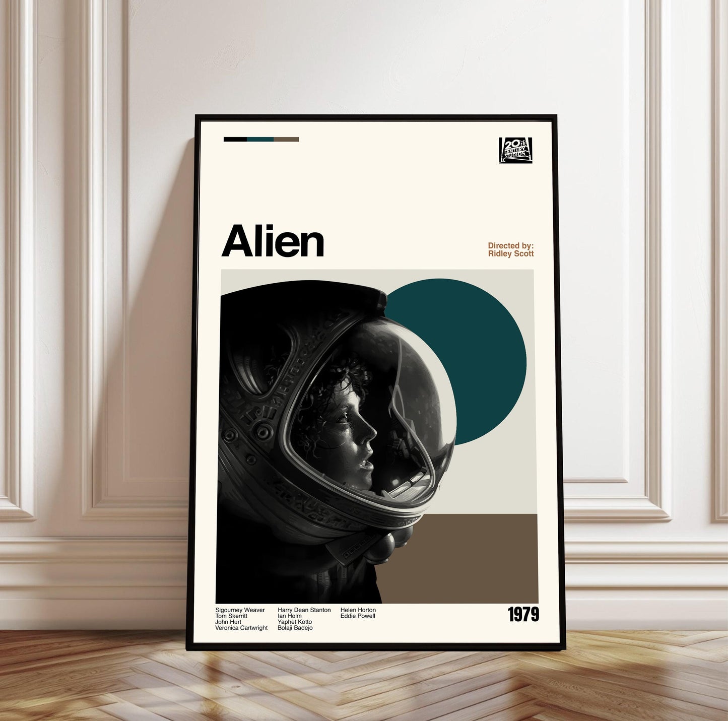 Alien Poster - Movie Poster - Midcentury Modern Art - Minimalist Print - Retro Poster - Vintage Print Art - Wall Art - Gifts for him