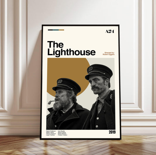 The Lighthouse Movie Poster: Mid-Century Modern Minimalist Print