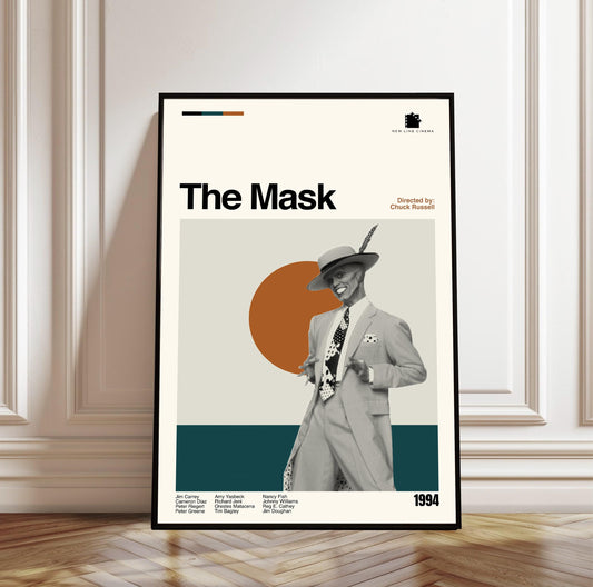 The Mask Movie Poster – Mid-Century Modern Minimalist Art Print