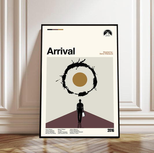 Arrival Movie Poster - Mid-Century Modern Minimalist Print