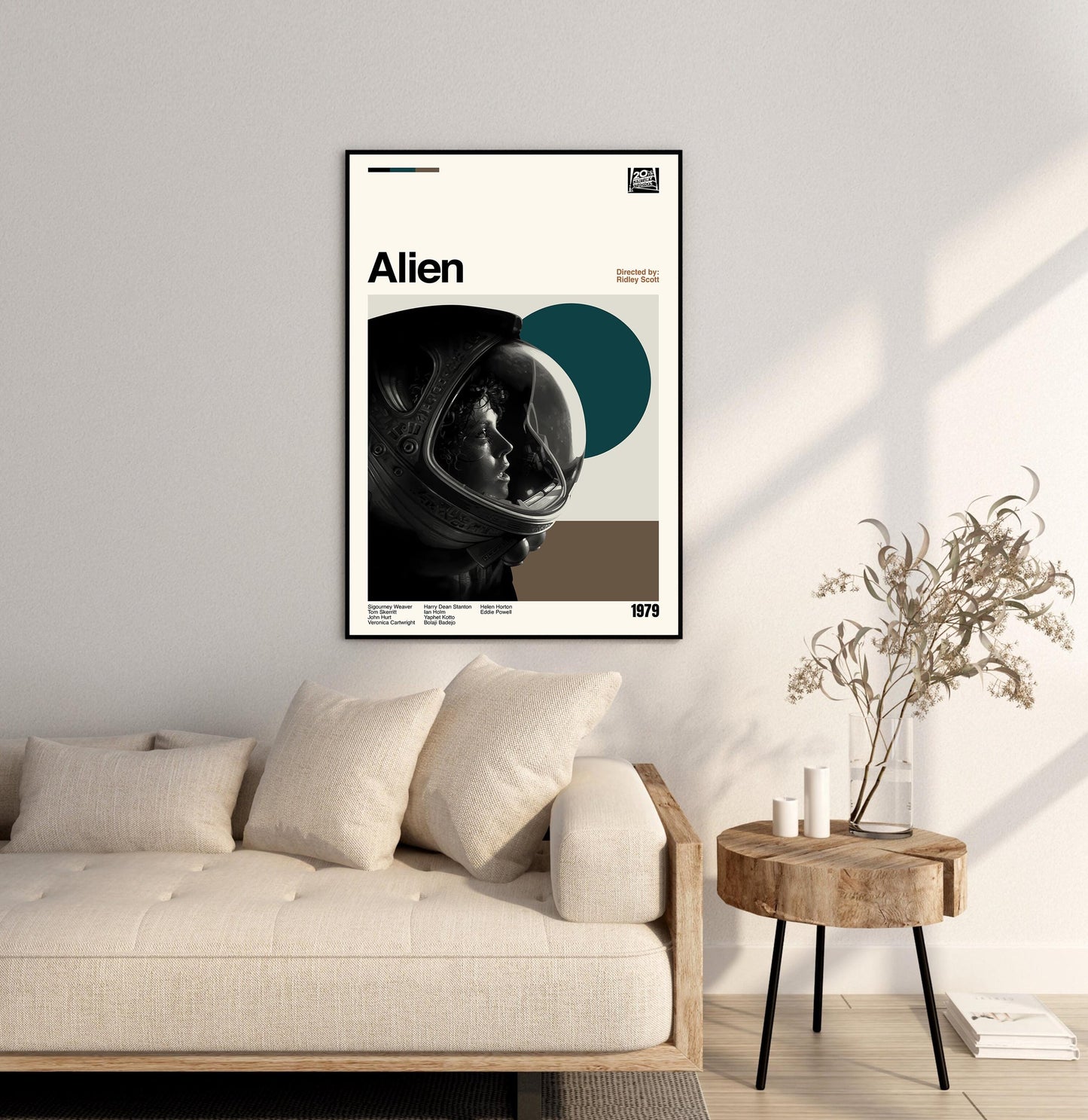 Alien Poster - Movie Poster - Midcentury Modern Art - Minimalist Print - Retro Poster - Vintage Print Art - Wall Art - Gifts for him