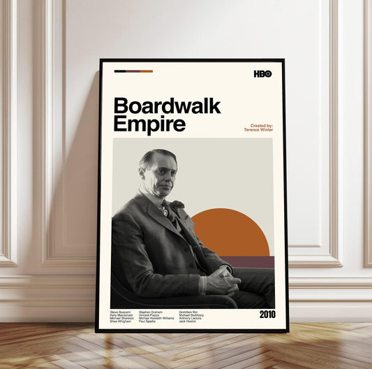 Boardwalk Empire Poster: Mid-Century Modern TV Series Art Print
